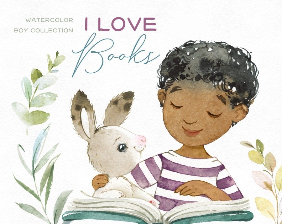 I love books 1 Kit Digital Eu amo livros - Imagem 1