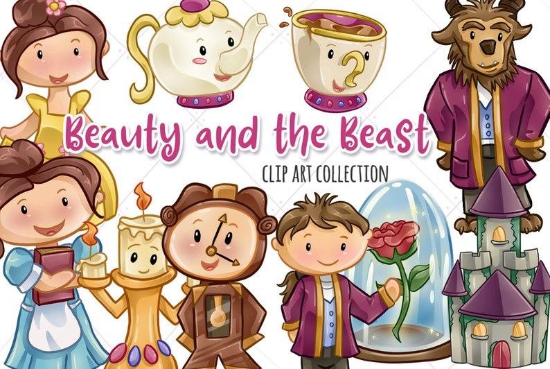 KIK_BeautyandtheBeast Arquivo Kit Digital A Bela e a Fera - Imagem 1