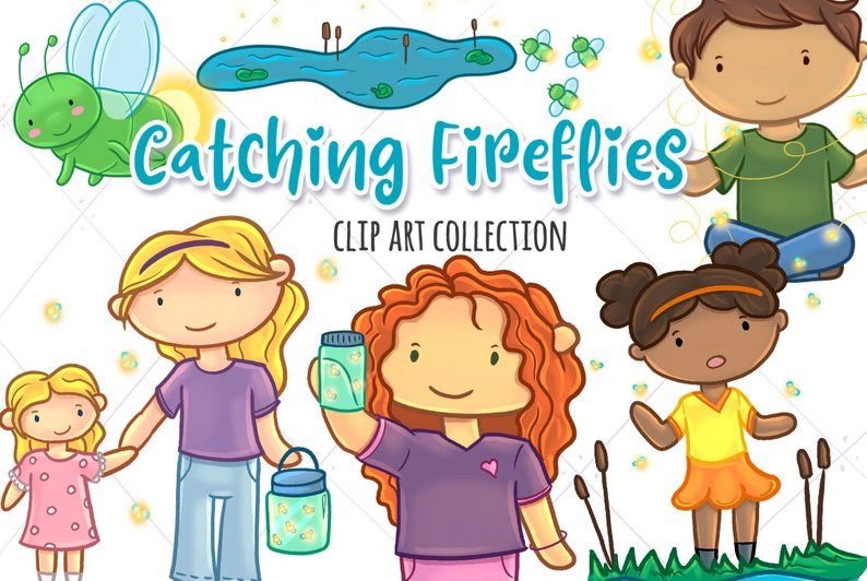 KIK_CatchingFireflies Arquivo Kit Digital Caçando Vaga-Lumes - Imagem 1