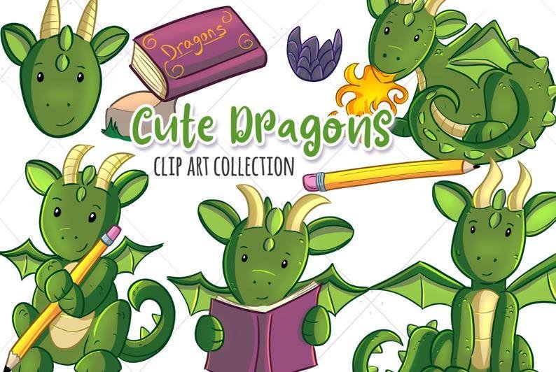 KIK_CuteDragons Arquivo Kit Digital DragõesFofos - Imagem 1