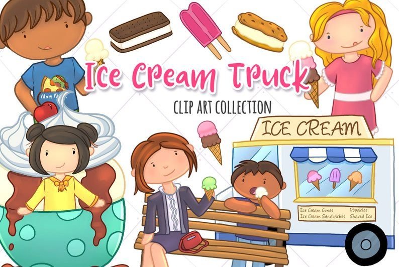 KIK_IceCreamTruck Arquivo Kit Digital Carrinho de Sorvete - Imagem 1