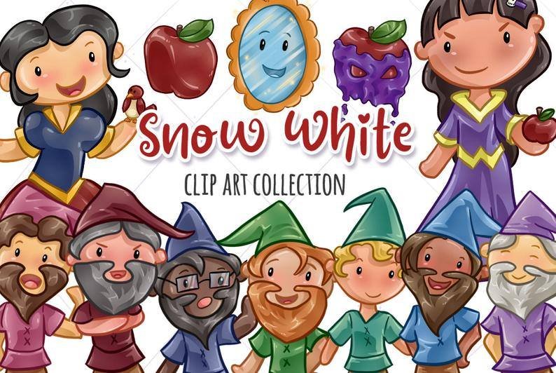 KIK_SnowWhite Arquivo Kit Digital Branca de Neve - Imagem 1