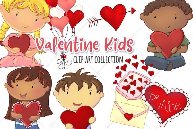 KIK_ValentineKids Arquivo Kit Digital Valentine Kids - Imagem 1