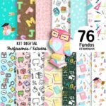 Kit Digital Papeis Professores Estudos