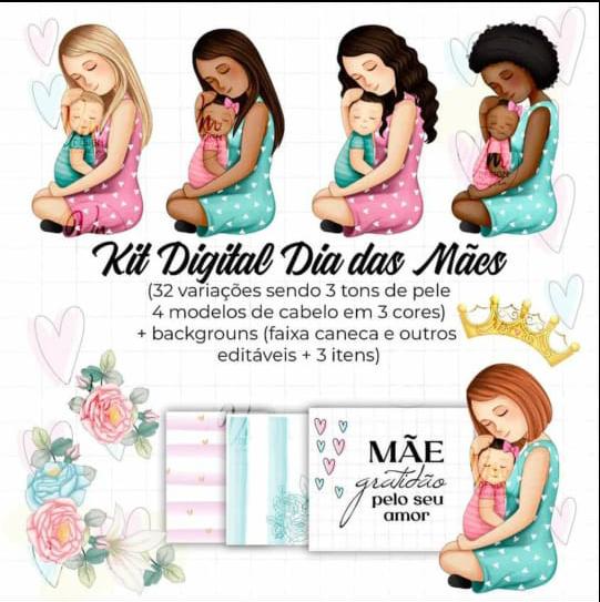 Kit Dia das Mães 2021-20210415T162419Z-001 Kit Digital Mãe e Bebê - Imagem 1