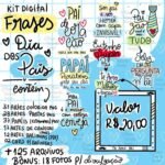 Kit Digital Frases Dia dos Pais