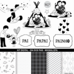 Kit Digital Dia dos Pais Minimalista