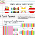 Kit Digital Dia do Professor Aquarela