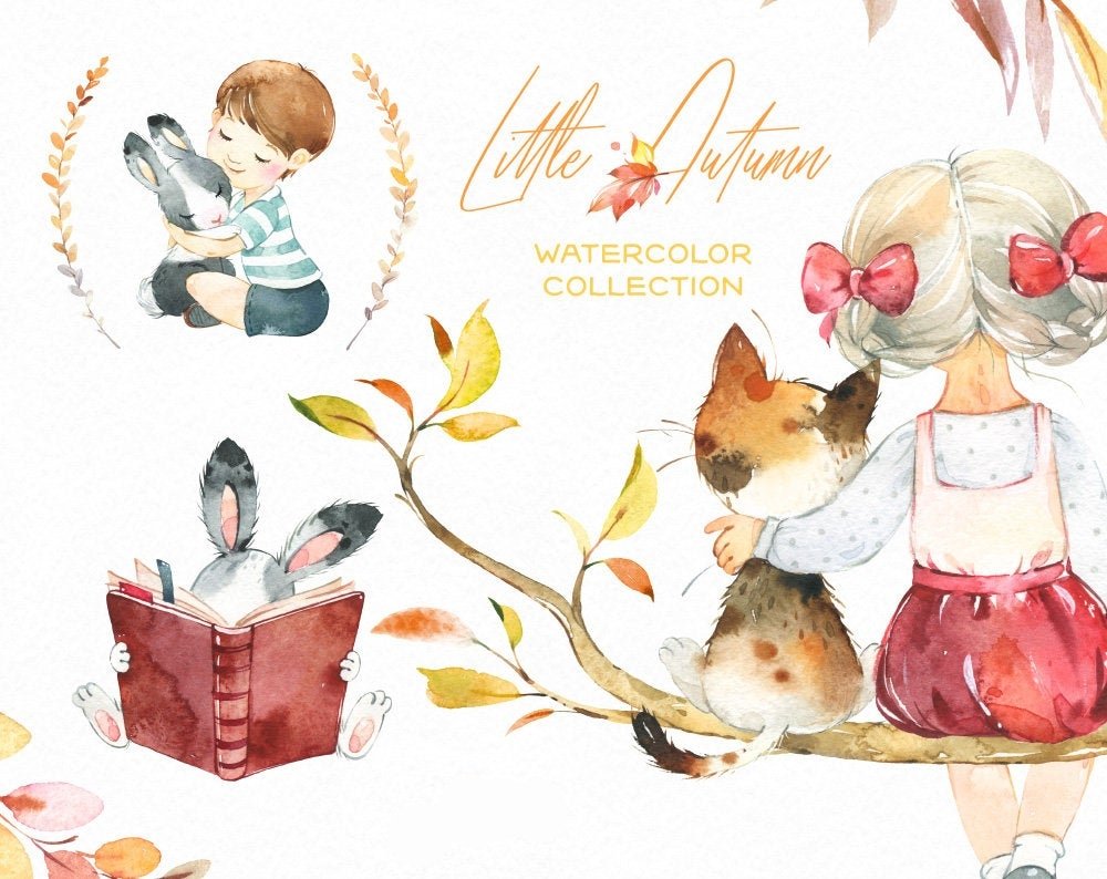 Little Autumn 4-Octopus Kit Digital Primavera 2 - Imagem 1