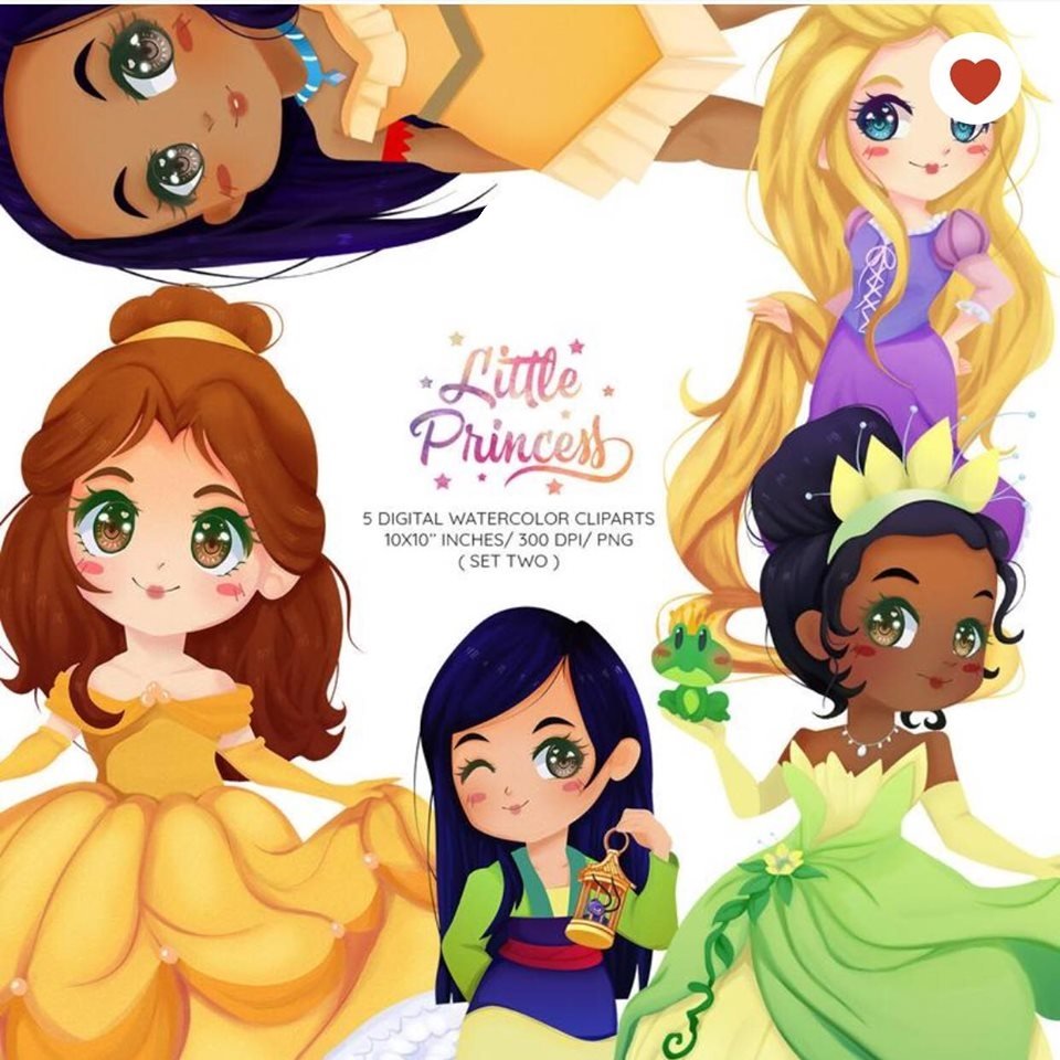 Little Princess 2 Kit Digital Pequenas Princesas 2 - Imagem 1