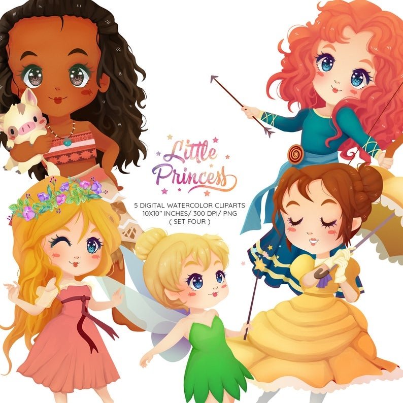 Little Princess 4 Kit Digital Pequenas Princesas 4 - Imagem 1
