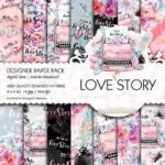 Kit Digital Papeis Historia de Amor
