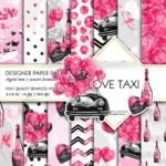 Kit Digital Papeis Love Taxi