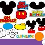 Kit Digital Acesórios do Mickey