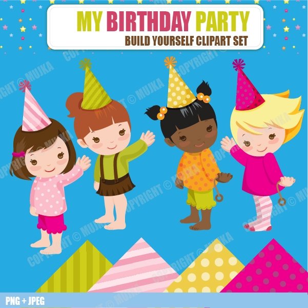 MY BIRTHDAY _ GIRLS Arquivo Kit Digital Aniversário Menina - Imagem 1