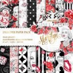 Kit Digital Papeis Marilyn Hollywood