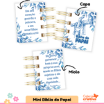 Arquivo Dia dos Pais Mini Bíblia Floral Azul
