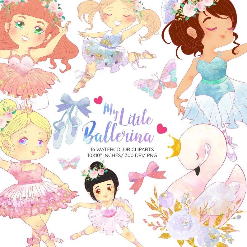 My Little Ballerina Kit Digital Pequena Bailarina - Imagem 1