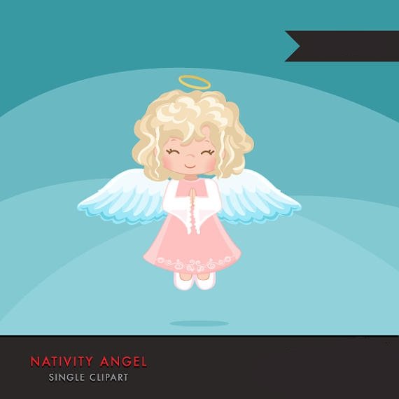 NATIVITY ANGEL BLONDE Arquivo Kit Digital Anjinha Loira - Imagem 1
