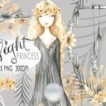 Kit Digital Princesa no Bosque