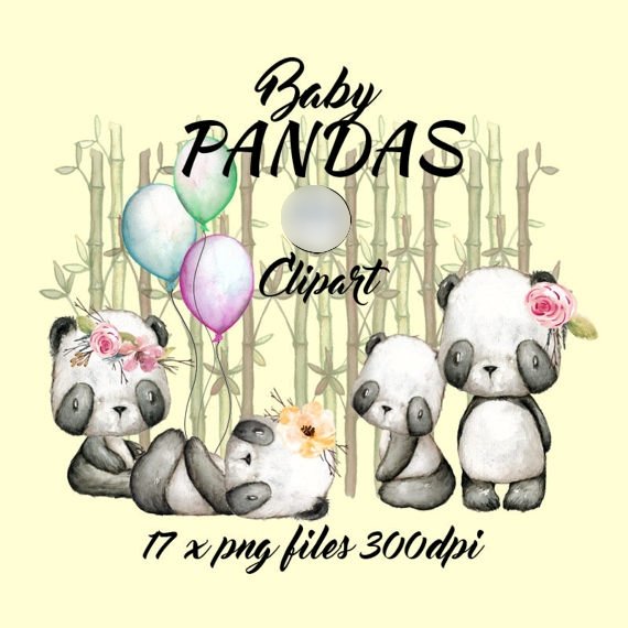 PANDASpng Kit Digital Baby Pandas - Imagem 1