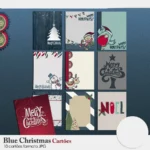Kit Digital Natal Azul Blue Christmas - Imagem 2
