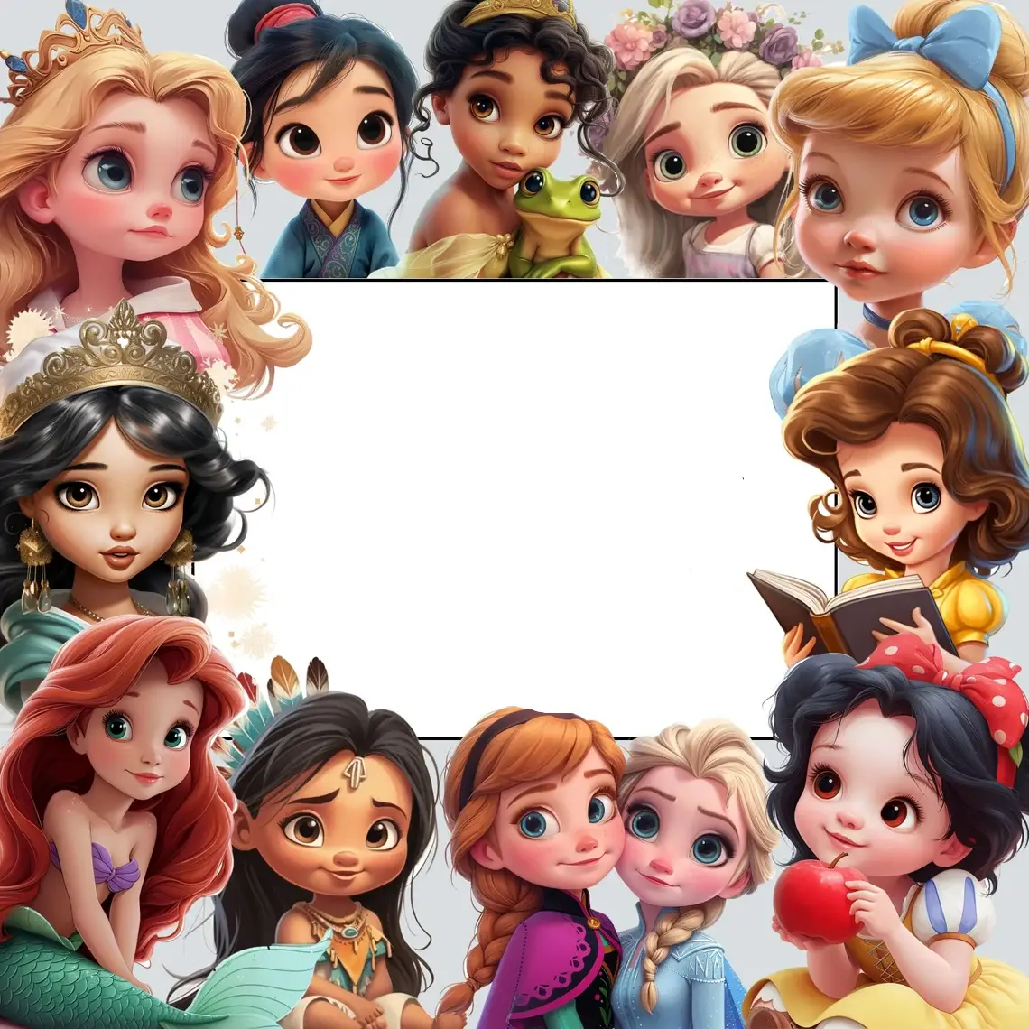 PRINCESAS DISNEY BABY Kit Digital PRINCESAS DISNEY BABY - Imagem 1