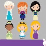 Kit Digital Princesas da Disney