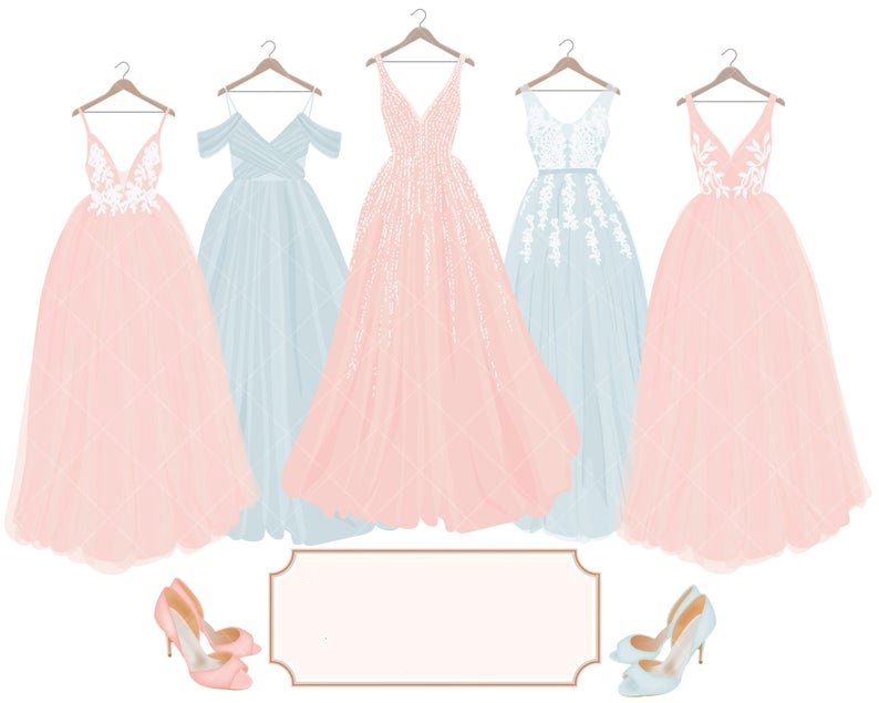 PartyDresses Kit Digital Vestidos de Festa - Imagem 1