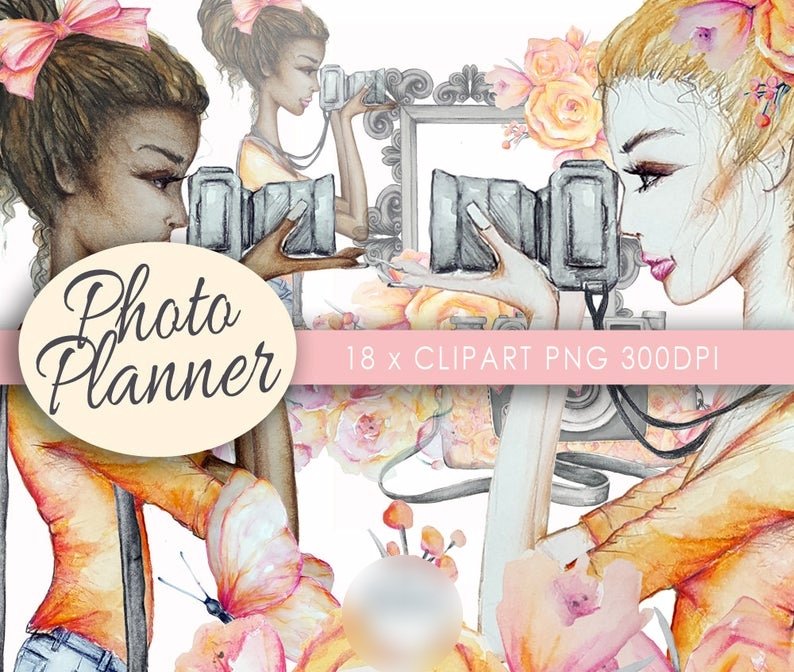 Photo Planner ClipArt Kit Digital Fotografa Planner - Imagem 1