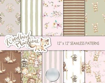 Playtime_pp Kit Digital Animais da Floresta Fofinhos - Imagem 1