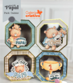 Arquivo Dia dos Pais Caixas Visor Octagonal Querido Papai