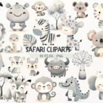 Kit Digital SAFARI AQUARELA