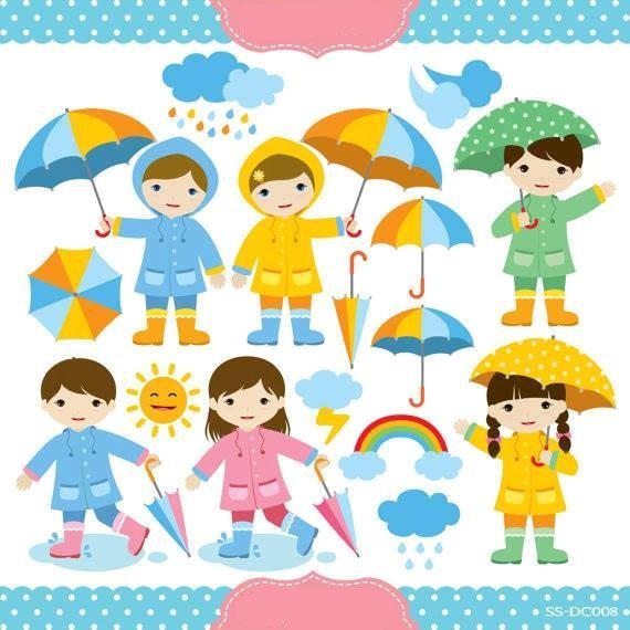 SS-DC008 Kit Digital Dia de Chuva - Imagem 1