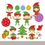 Kit Digital Elfos de Natal