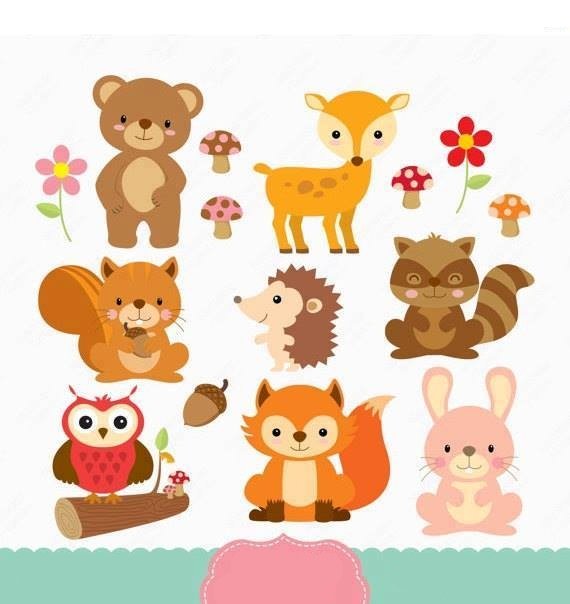 SSG-DC0112 Kit Digital Animais Baby Clipart - Imagem 1