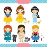 Kit Digital Princesas Conto de Fadas