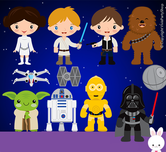 STARWARS PNG FILES Kit Digital Star Wars 2 - Imagem 1