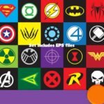 Kit Digital Simbolos Dos Super Herois 2