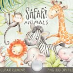Kit Digital Safari Animais