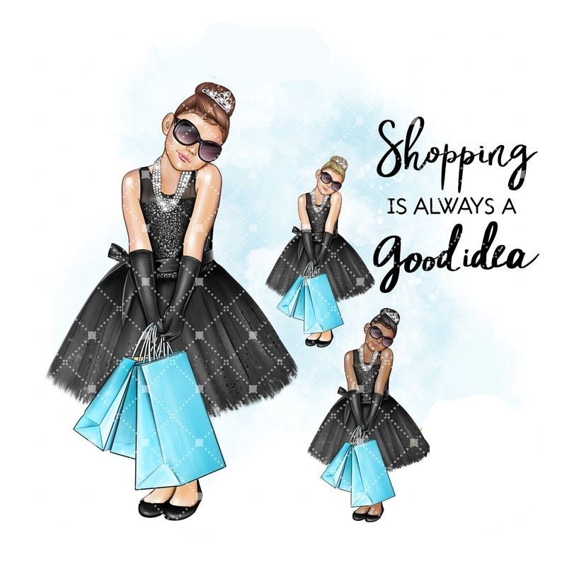 Shopping Is Always a Good Idea Kit Digital Garotas Fazendo Compras - Imagem 1