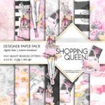 Kit Digital Papeis Rainha das Compras