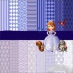 Kit Digital Papéis Princesa Sofia