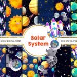 Kit Digital Papeis Sistema Solar