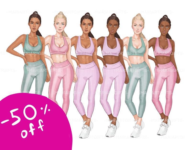 Sport Girls Kit Digital Garota Esportiva - Imagem 1