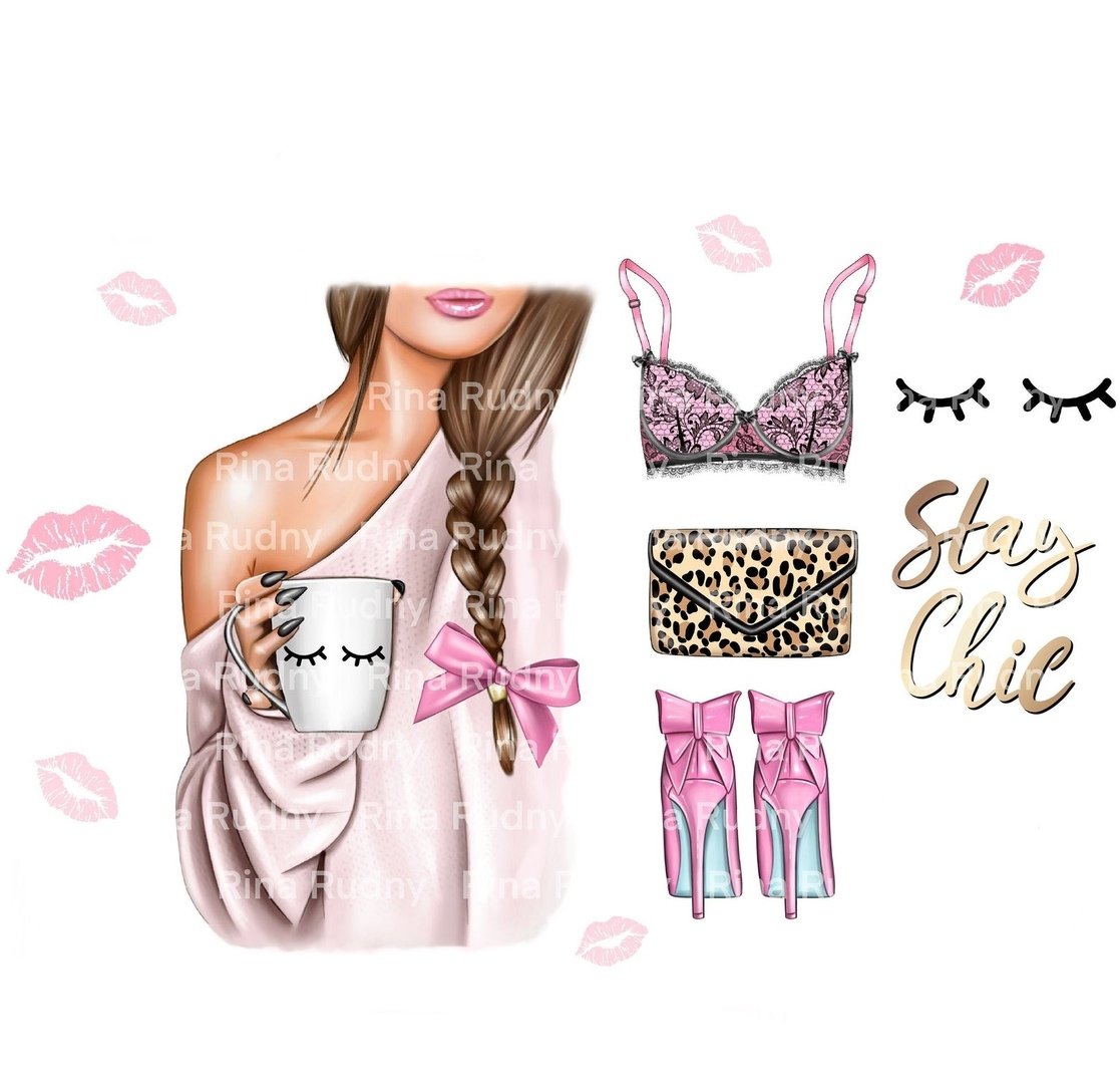 Stay Chic Kit Digital Garota Chic - Imagem 1
