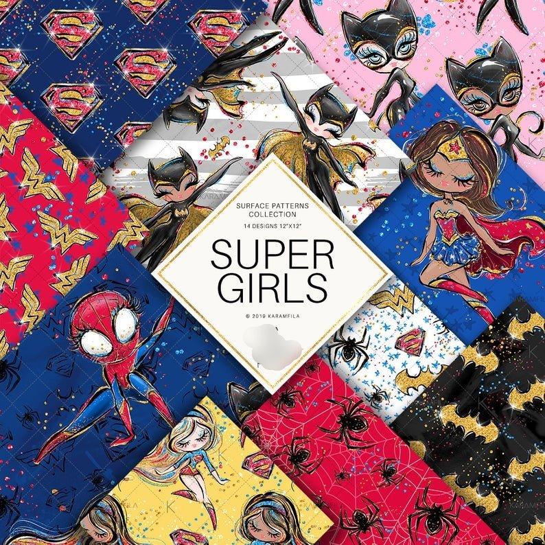 Super Girls PP-Karamfila Kit Digital Papeis Cinderela - Imagem 1