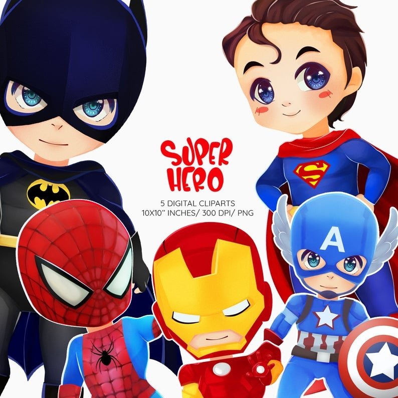 Super Hero Kit Digital Super Herois - Imagem 1