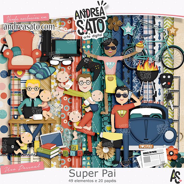 preview Kit Digital Super Pai Dia dos Pais - Imagem 1