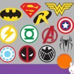 Kit Digital Simbolos Dos Super Herois